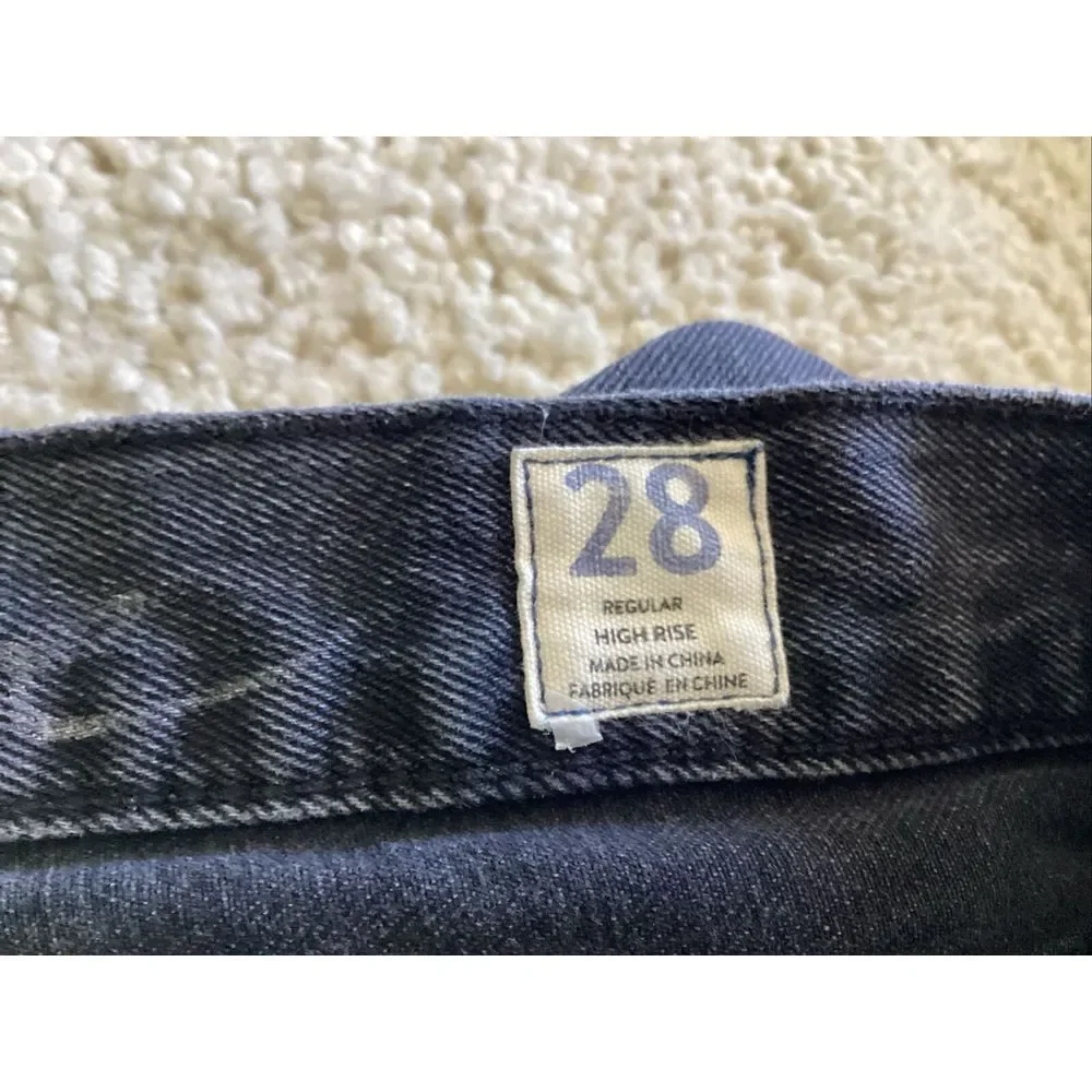 We The Free Regular High Rise Black Jeans Size 28
